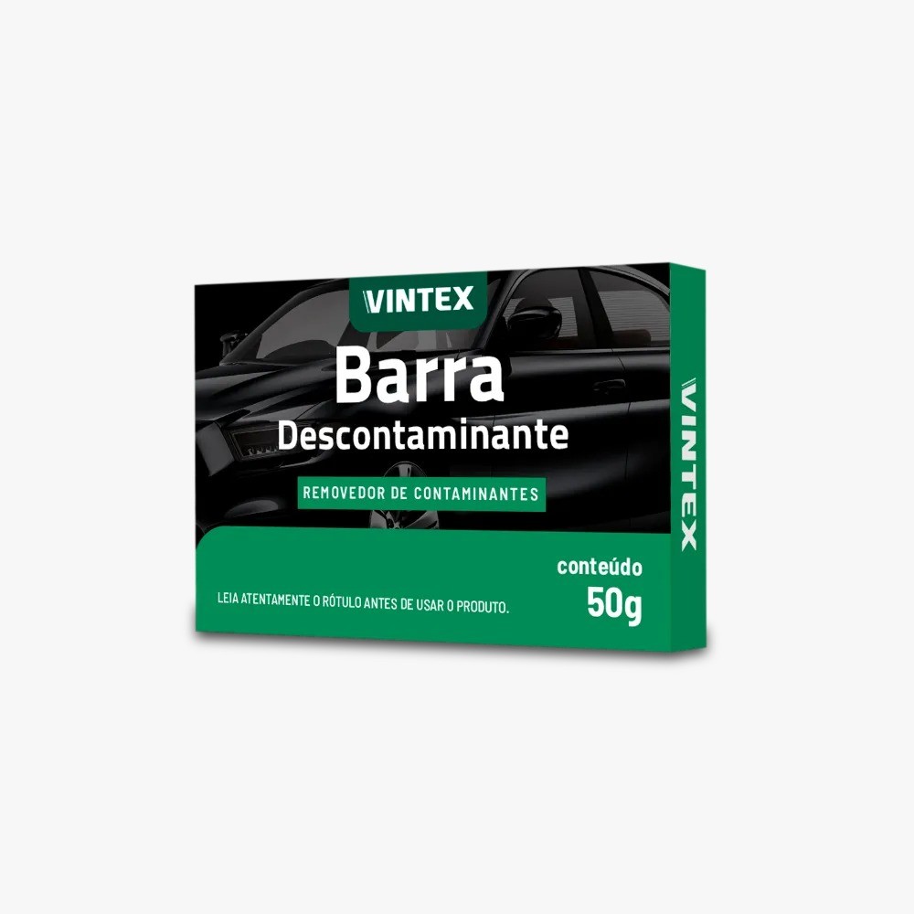 Barra Descontaminante Vintex 100G Clay bar V-bar Limpador Automotivo Pasta Massa