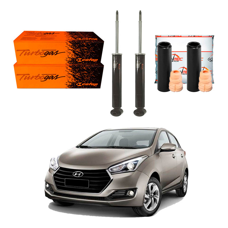 Kit Amortecedor Traseiro, Hb20 1.0 1.6 2016 A 2019 em Oferta na Shopee