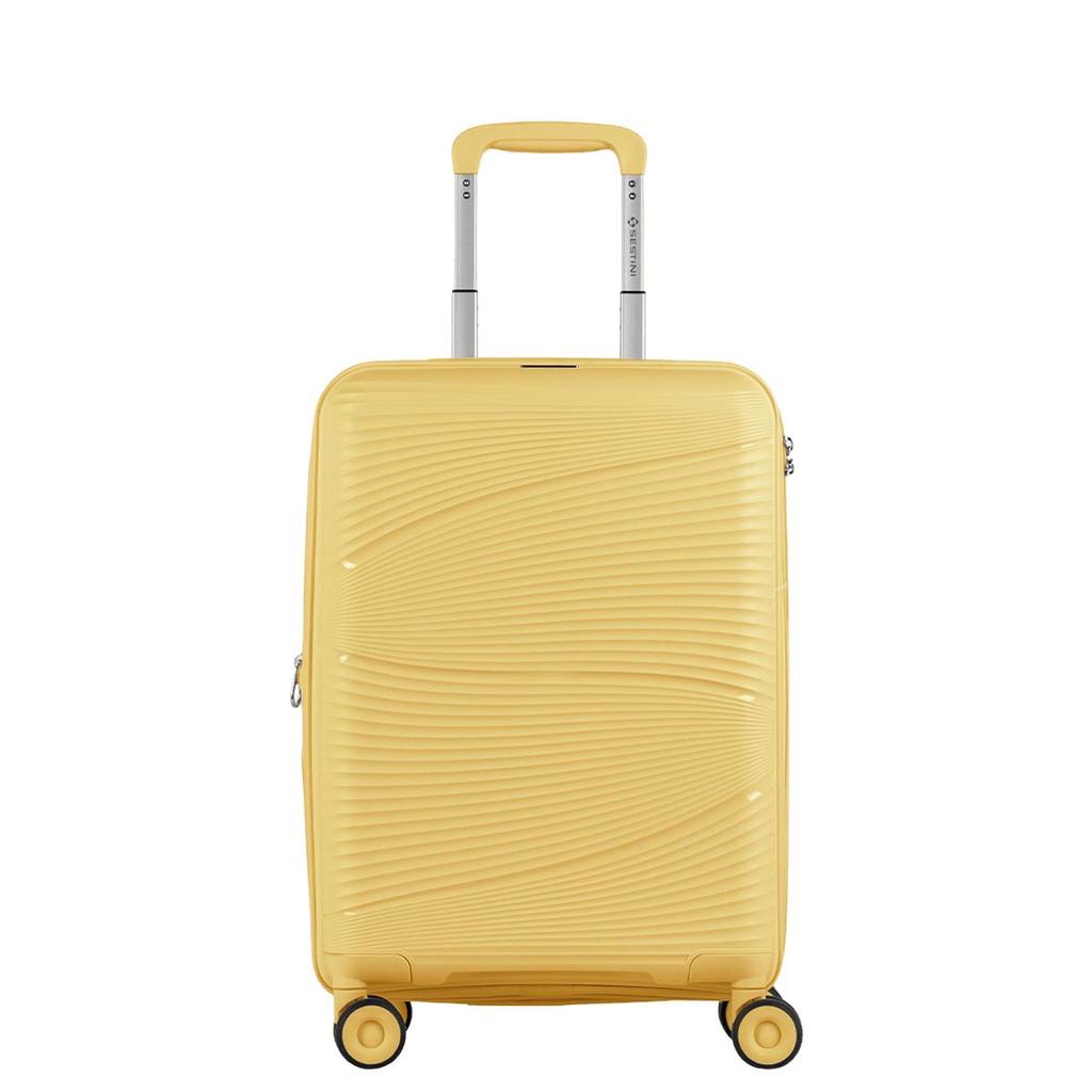 Mala de Viagem Bordo com Rodas 360º PP Joy - Amarelo
