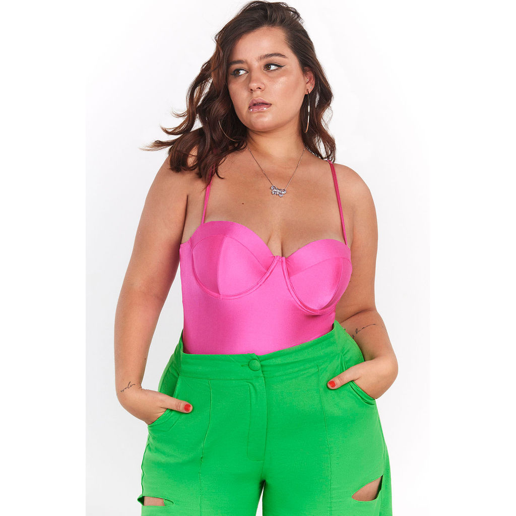 Body Up Glam Alça Regulável Planet Girls Rosa Médio