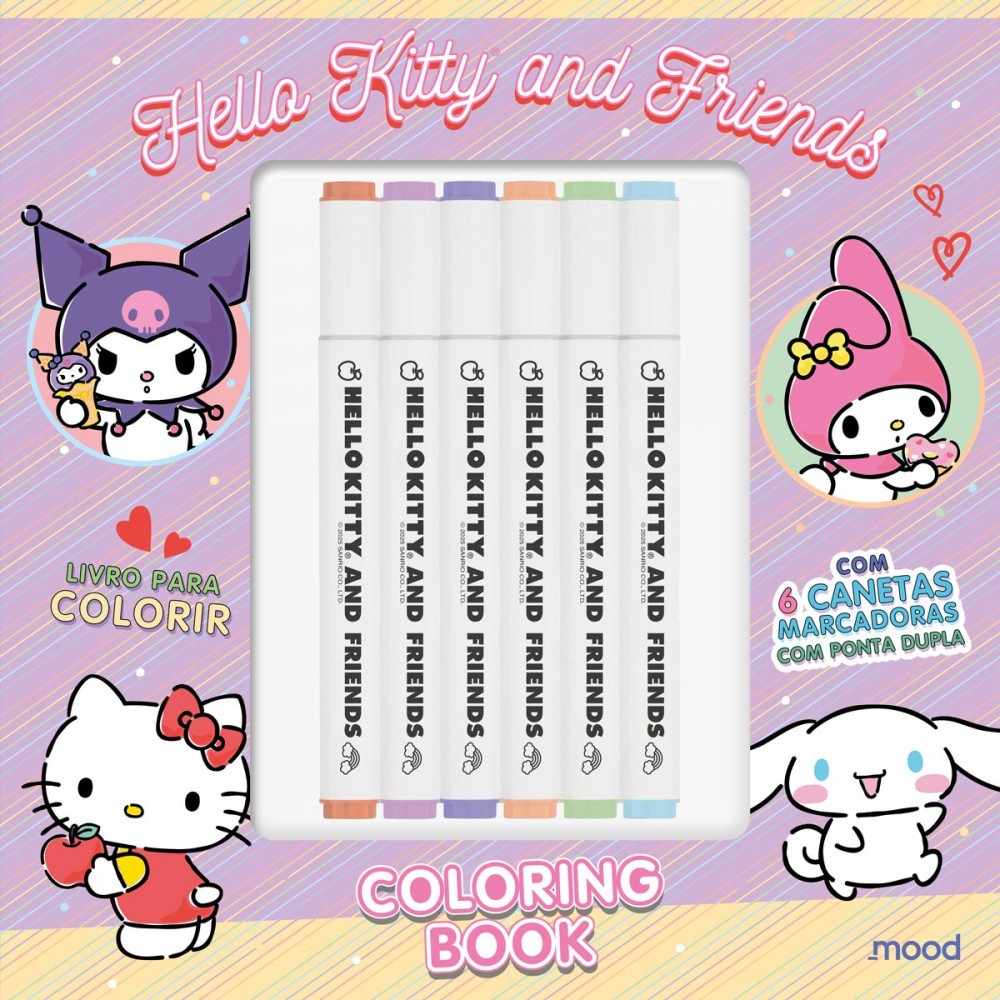 Livro Hello Kitty - Coloring Book - Livro de colorir em Oferta na Shopee
