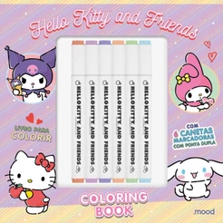 Livro Hello Kitty - Coloring Book - Livro de colorir