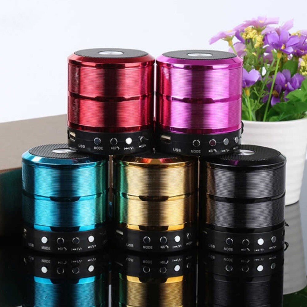 Imagem Mini Caixa De Som 3 horas 887 Portátil Bluetooth com Rádio FM SD USB