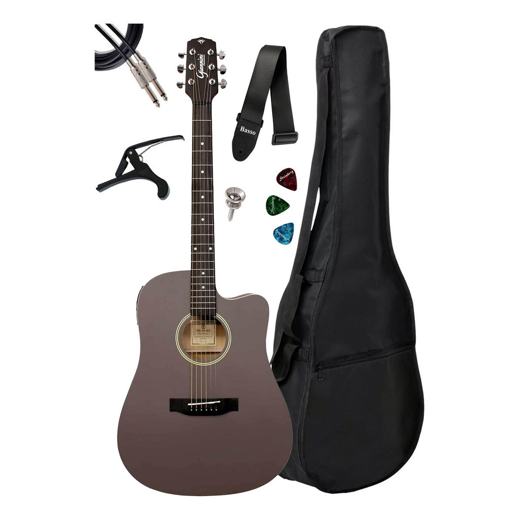 Violão Giannini Gdc-1 Ceq Eletroacústico 6 Cordas + Kit Comp
