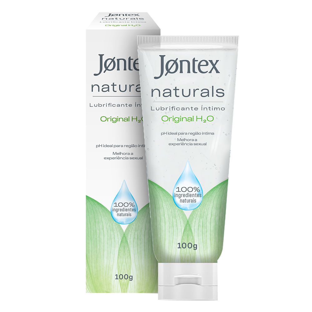 Gel Lubrificante Íntimo Jontex Naturals Original H2O 100% Natural 100g em Oferta na Shopee