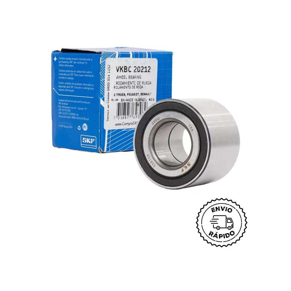 Rolamento Roda Traseira SKF C3, Xsara, 106, 205, Clio, Kwid
