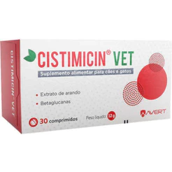 Suplemento Alimentar Cistimicin Vet com 30 Comprimidos 12g Avert