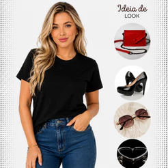 T-shirt Camiseta Feminina Algodão Premium