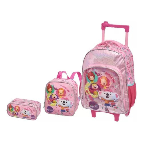 Kit Mochila Lilica Ripilica Rodinha Lancheira Estojo Pacific