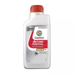 Óleo Lubrificante Castrol Actevo 20W50 - Essential Mineral 4t Api Sl Jaso Ma 1 Litro - Embalagem com 24 Unidades