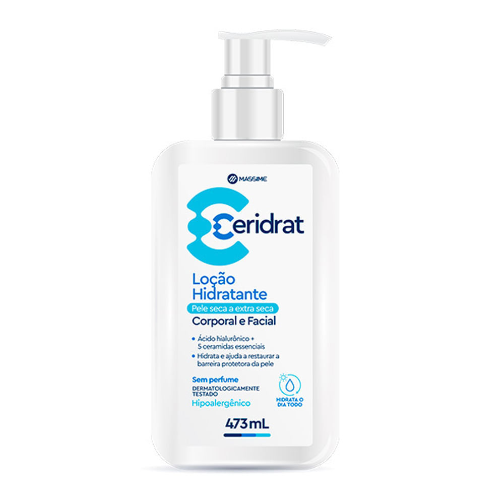 Ceridrat Loção Hidratante Corporal e Facial 473ml