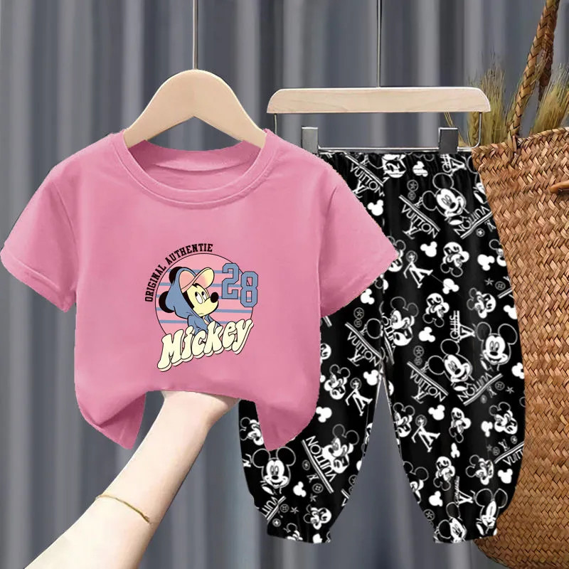 Crianças verão puro algodão de manga curta puro algodão meninas camiseta meninas bebê moda Minnie primavera verão t