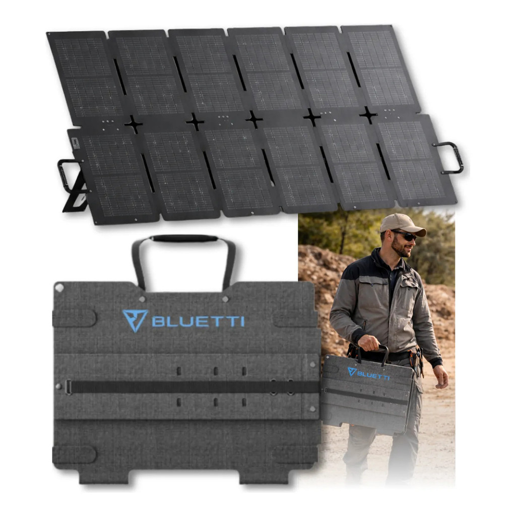 Painel Solar Portátil Bluetti Sora 220W Dobrável Alta Eficiência Para Estação de Energia Original Lançamento
