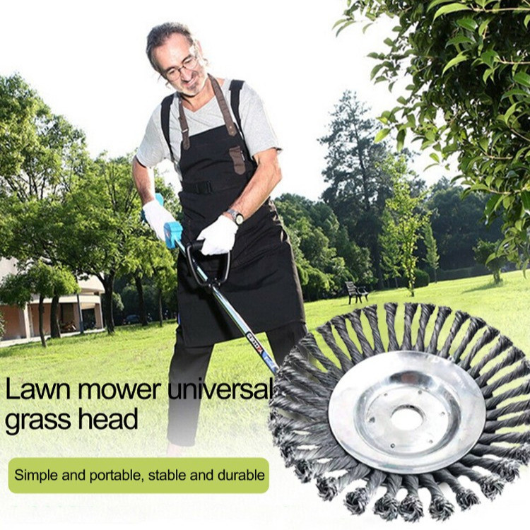 【Alta Resistência】Brush Cutter Head / Roda de Aço Trançado / Cabeça de Aparador de Grama para Cortador de Mato