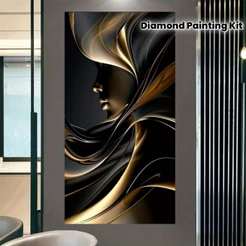 Quadro Decorativo Grande 120x80cm Abstrato Visual Harmonioso Charme Moderno Sala,Quarto,Copa,consultório,escritório,hall