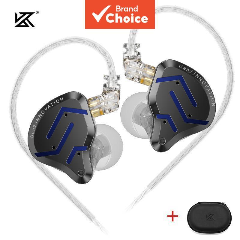 Fone de ouvido KZ ZSN Pro 2 1BA+1DD Driver Híbrido Intra-Auricular Grave HIFI Fones de Ouvido Monitor Esportivo de