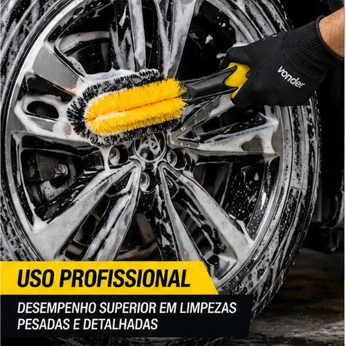 Escova para Furo de Rodas Tipo Pepino Flexível com Cerdas de Nylon Vonder — imagem 2 de 2