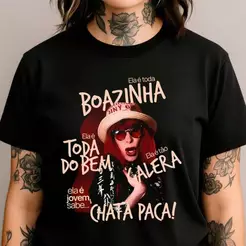 Camiseta Rita Le Estampa Retrô Unissex Feminina Masculina Rock Brasil I Algodão dia dia Retro Musica