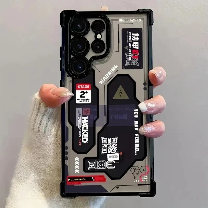 Capa De Telefone Para Samsung Galaxy A55 A53 Casos S26 S25 S24 S23 S22 S21 FE Plus Ultra A54 A35 A34 Estilo Mecha Graffi
