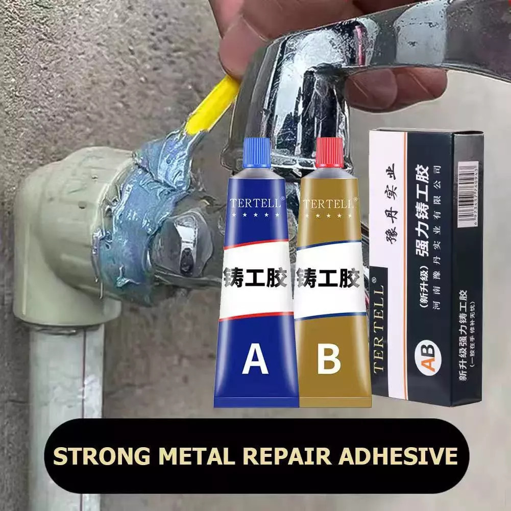 Cola para metal CAIXINHA Cola De Reparo Industrial Soldagem A Frio Resistente Ao Calor Pasta De Metal AB