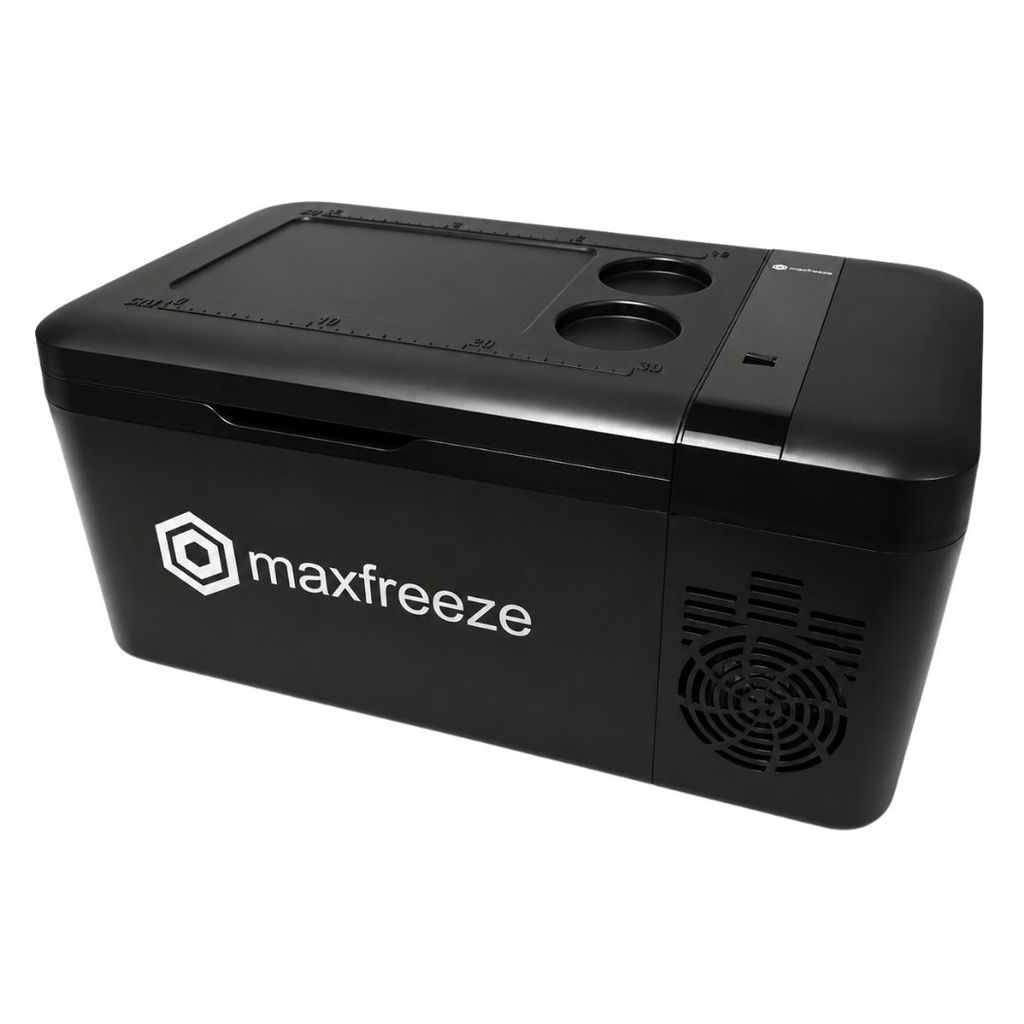 Geladeira Portátil Preta 15 Litros Freezer 12v/24v 110v/220v Mini Geladeira Caminhão Ônibus Van Carro Maxfreeze