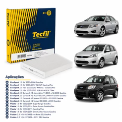 Filtro De Cabine ACP202 TECFIL Linha Ford Ecosport Fiesta Fusion Zetec