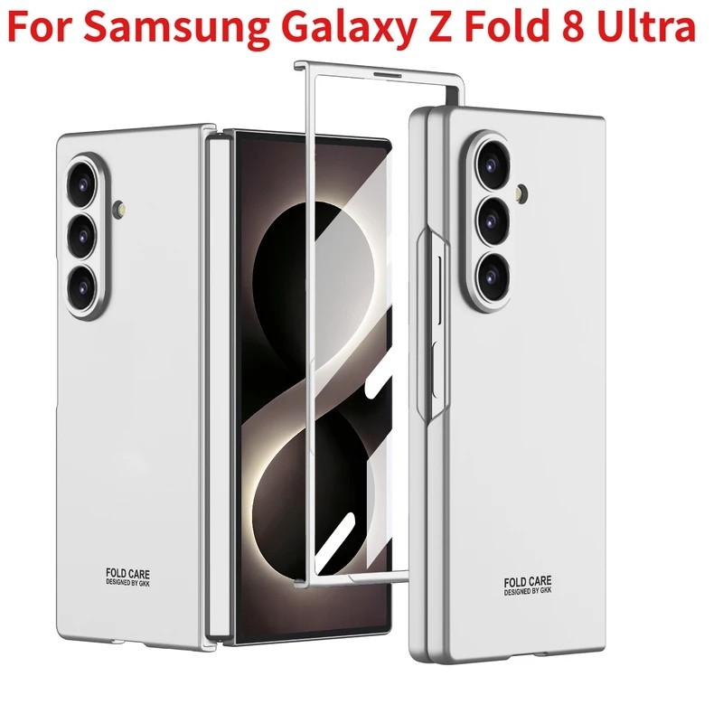 Yyyadequado Para Samsung Galaxy Z Fold 8 Ultra Capa De Telefone Com Película Int