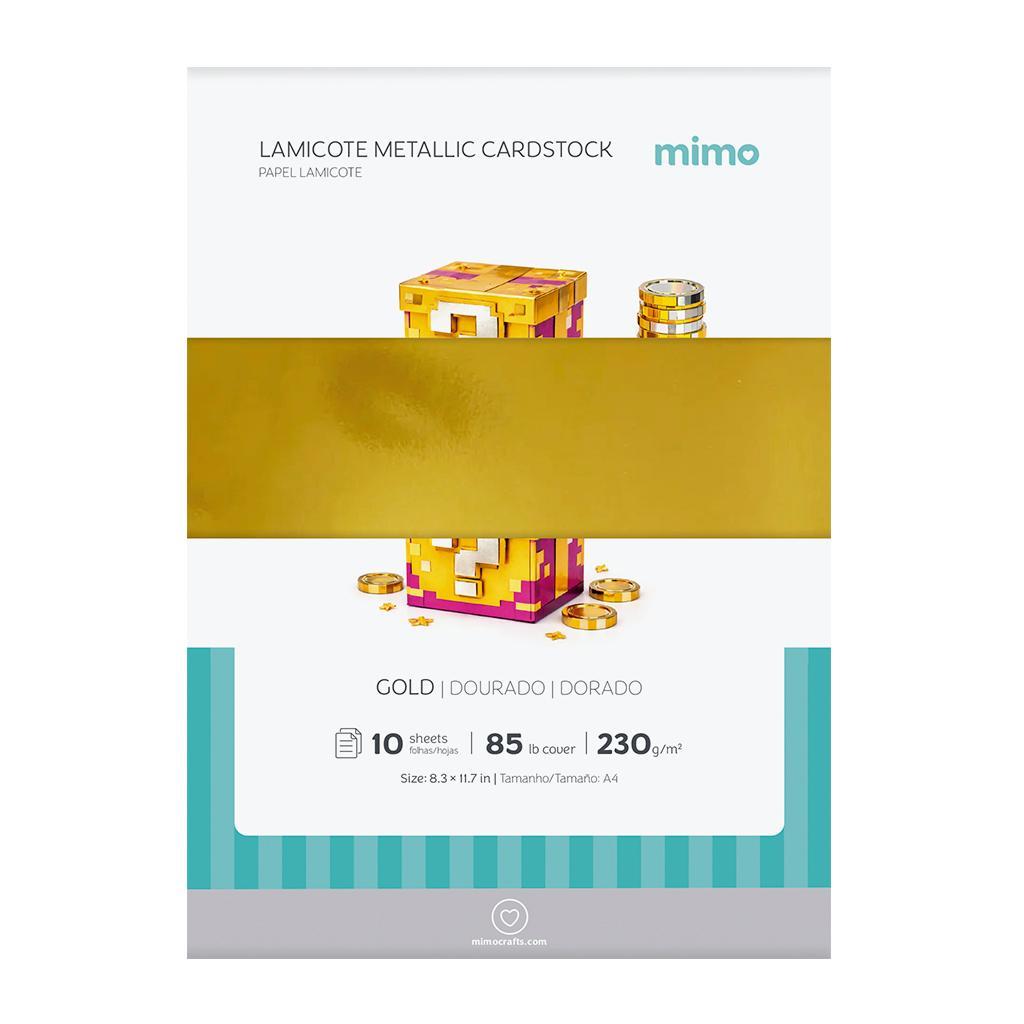 Papel Lamicote Mimo Dourado - A4 - 230 g - 10 folhas