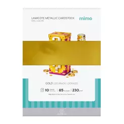 Papel Lamicote Mimo Dourado - A4 - 230 g - 10 folhas