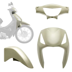 Kit Carenagem Conjunto 3 Peças Pro Tork Moto Compativel Biz 125 2006 2007 2009 2010