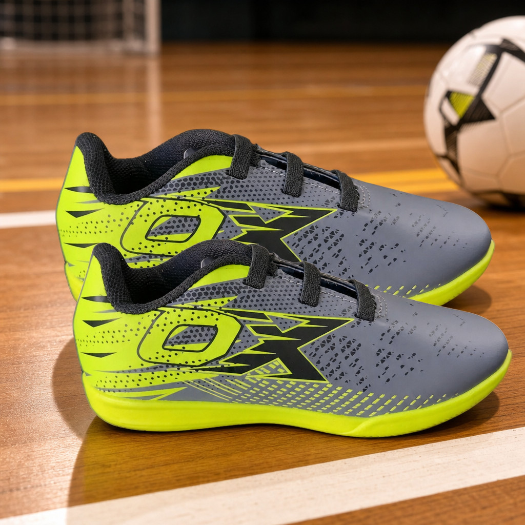 Chuteira Tênis Futsal OXN Dynamic 4 Elastic Kids Quadra Futebol Salão Indoor Ajuste Prático