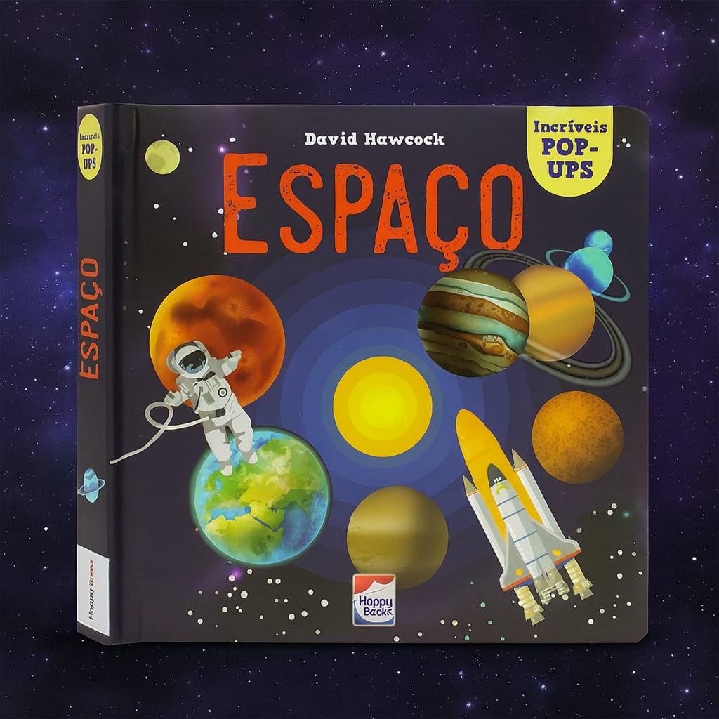 Livro Interativo Adulto Infantil Espaço Planetas Pop-ups 3d | Curiosidades E Ilu