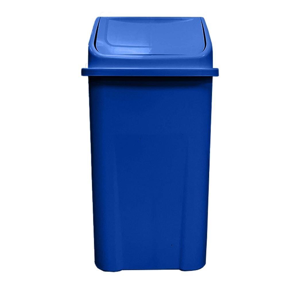 Lixeira Basculante Azul 100 Litros com Plástico Injetado LAR PLASTICOS