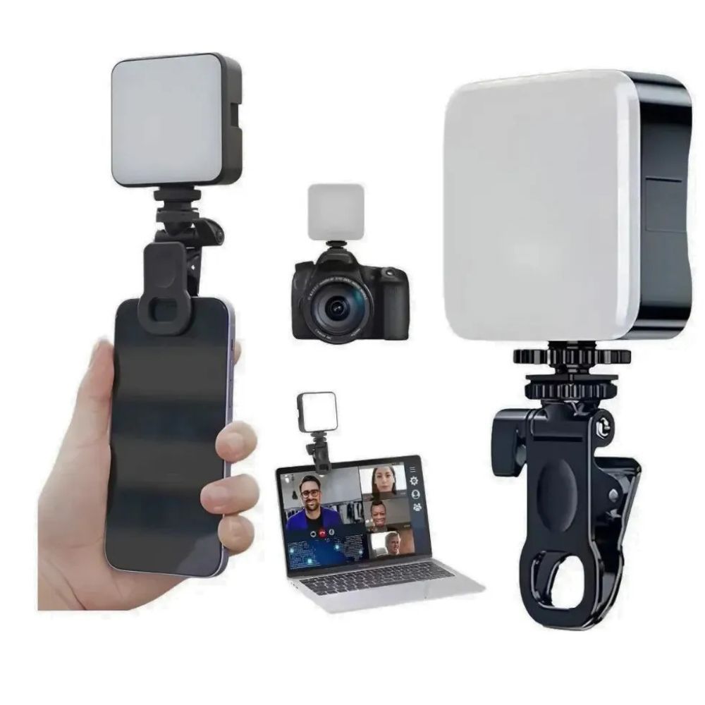 Luz Self Led Fotografia Maquiagem Video Foto Para Celular Branco Led