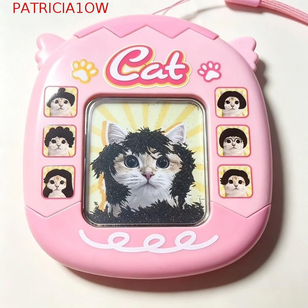 PATRICIA1OW Placa De Pintura De Desenho , Brinquedo Fidget Mini Chaveiro Estilo De Cabelo DIY , Conta De Aço