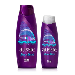 Kit Shampoo Aussie Mega Moist Super Hidratação 360ml e Condicionador 180ml
