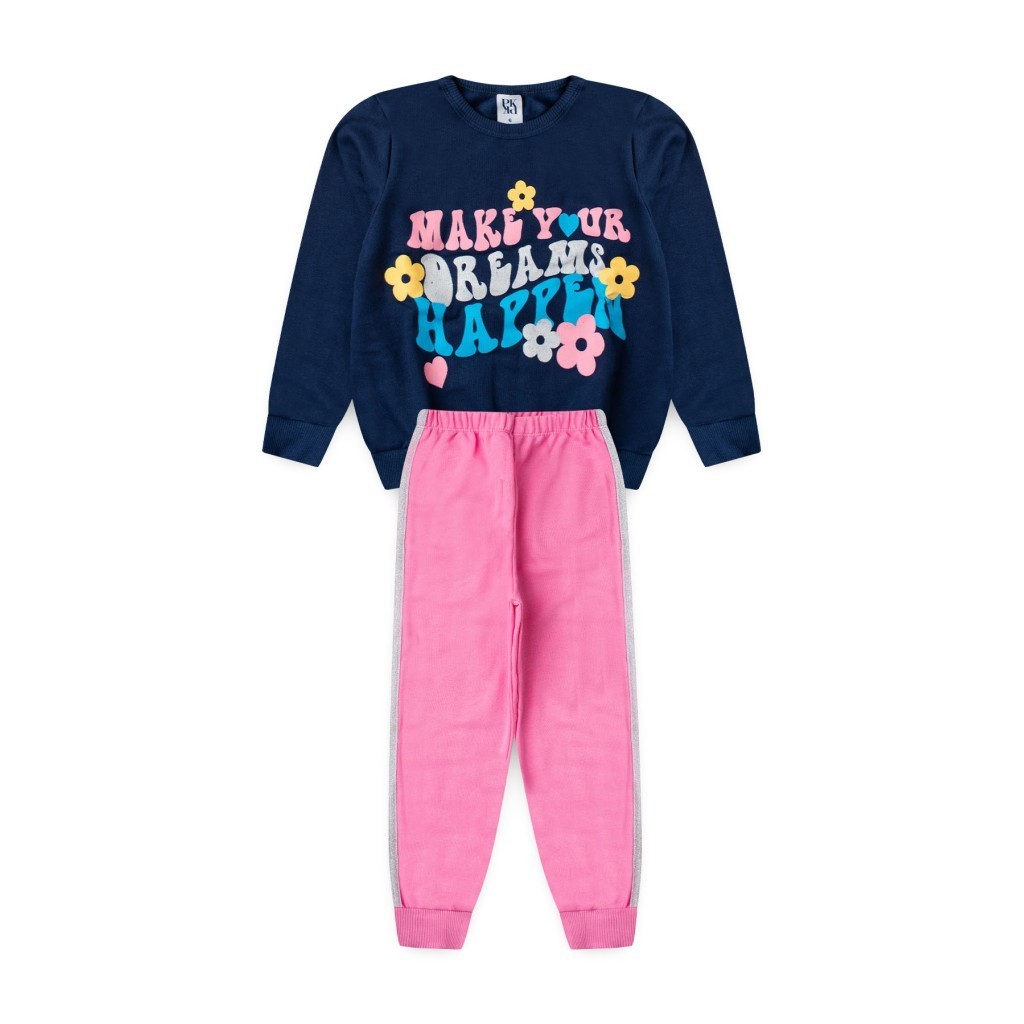 Conjunto Feminino Infantil Faça Acontecer