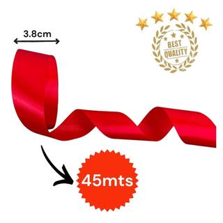 FITA DE CETIM - ALTA QUALIDADE - 3,8cm x 45m QUALIDADE