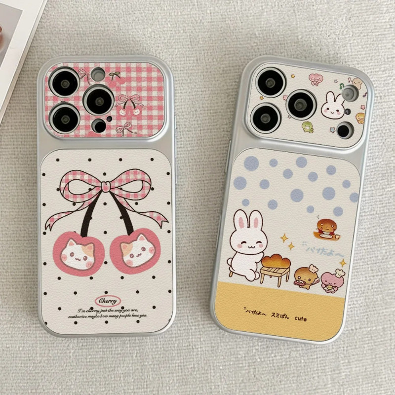 Bonito Coelho Doce Cereja Lichia Caso De Telefone Para Samsung Galaxy A07 A06 A05 A05S A04 A04E A03 M56 M36 S26 S25 S24 