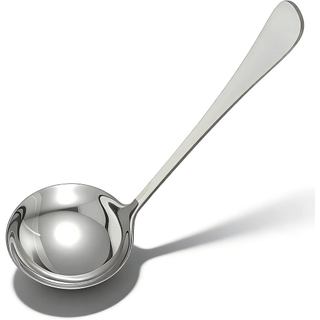 Concha para Molho Jeffdad, Conchas de Aço Inoxidável para Molhos e Sopas 7,1'' Concha para Molho Polida Prateada Utensíl