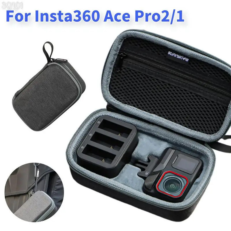 Bolsa de Transporte Portátil, Estojo Protetor para Câmera de Ação Insta360 Ace Pro 2/Ace Pro/Ace