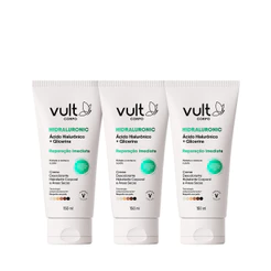 Kit Vult Corpo Hidraluronic Reparação Imediata Áreas Secas - Creme Desodorante Hidratante Corporal (3 Unidades)