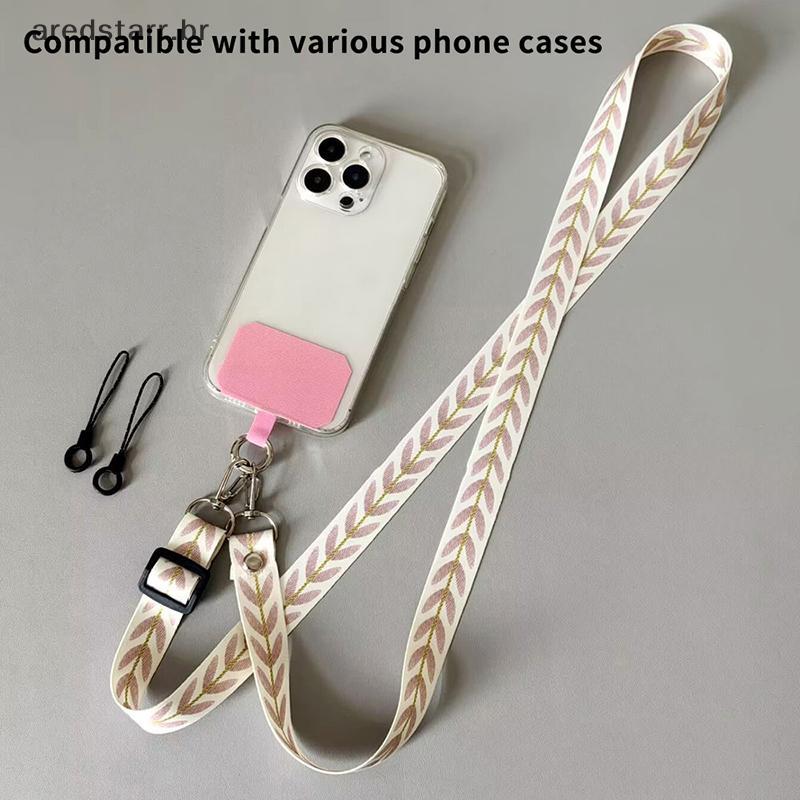Cordão De Telefone Crossbody Ajustável AREDS-Alça De Pescoço Anti-Perda Universal