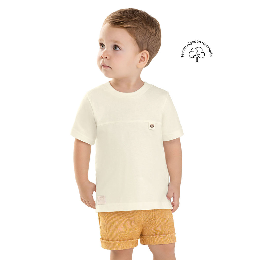 Conjunto Infantil Menino Eco Jeans Colorittá Bege