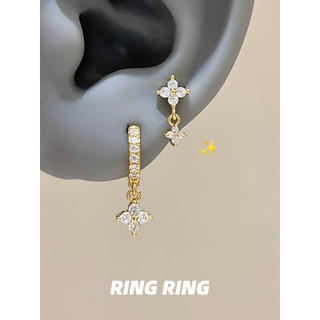 Brincos de aço de titânio com borda dupla perfurada brincos exclusivos brincos de ouro RINGRING Store