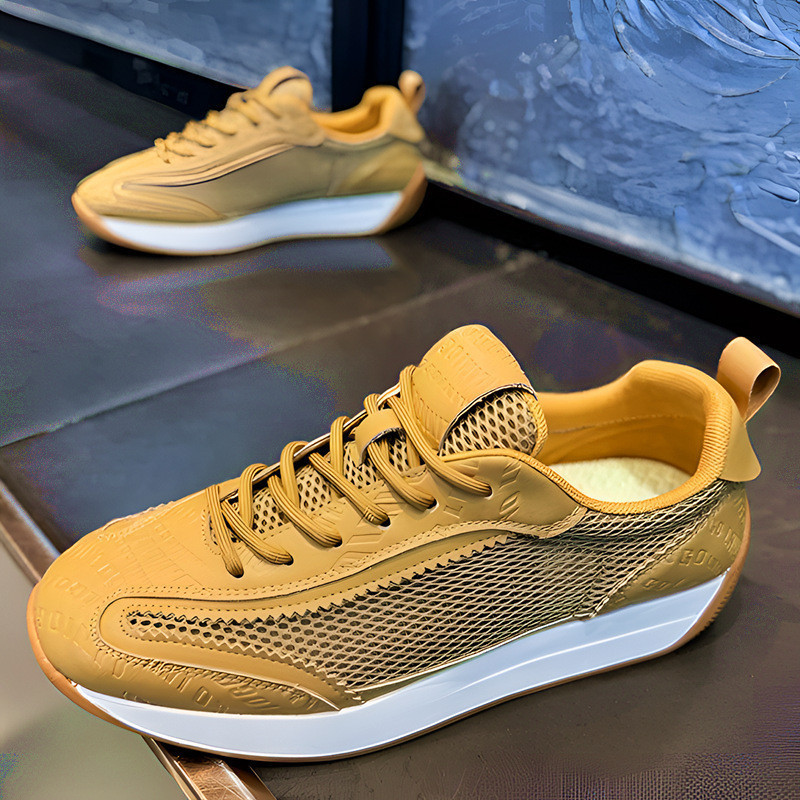 - Sapatos Masculinos Malha Esportes Sapatos Casuais Masculinos Quatro Estações Sapatos Masculinos