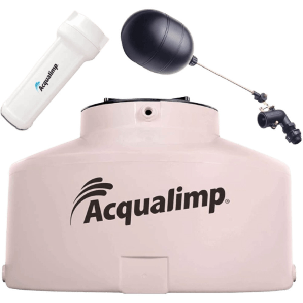 Caixa d'Água com Bóia e Filtro Água Limpa 1000 Litros - 500132 - ACQUALIMP