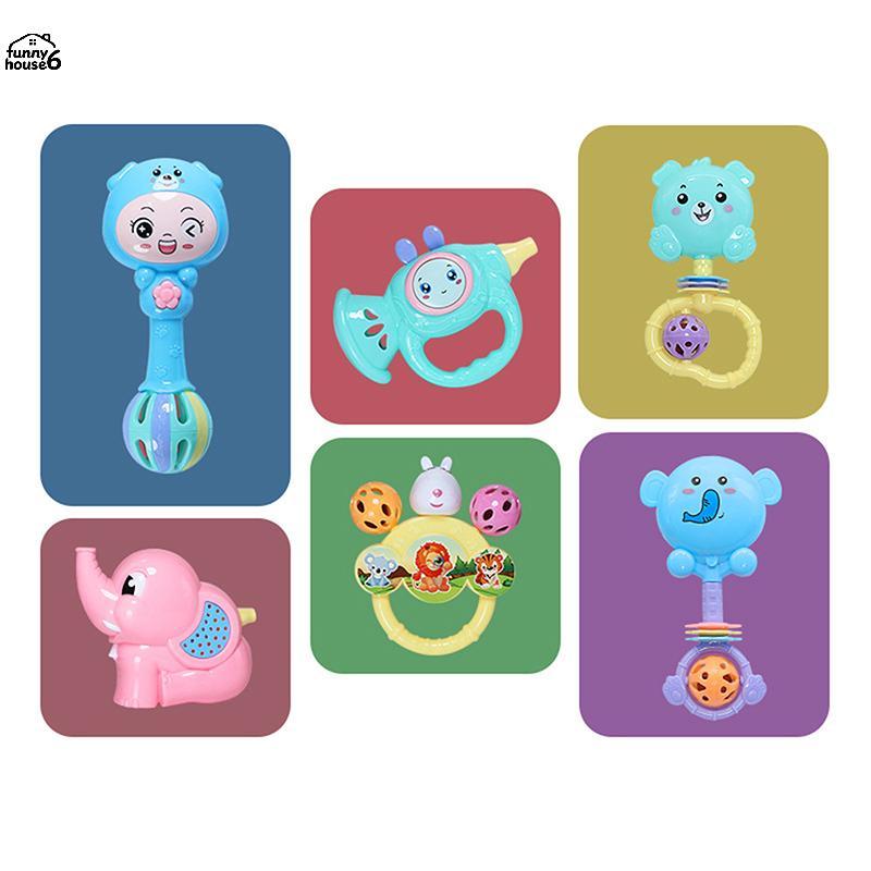 Divertido 1/7 Pçs Recém-Nascido Sensorial Mordedor Jogos De Desenvolvimento Do Bebê Chocalhos Brinquedos Educativos Brin
