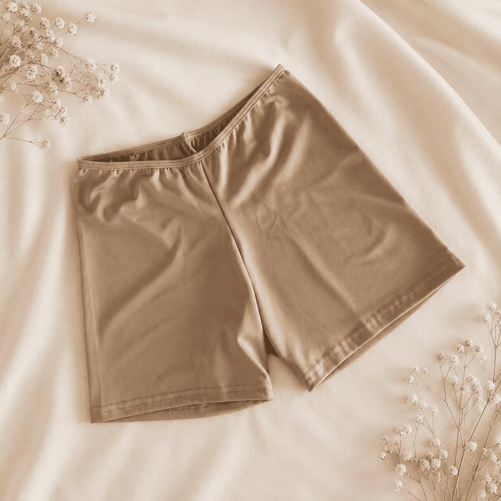 Short Feminino Anagua Segunda Pele Confortável Para Usar Com Roupas Liso Não Marca Moda Evangélica