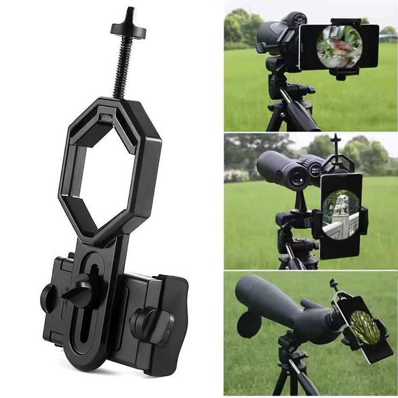 Clipe de câmera do telefone móvel suporte universal binóculos Monocular microscópio telescópio astronômico universal ocu